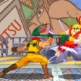 Streets of Rage 4 arcade game with fighting characters battling on city street during daytime.