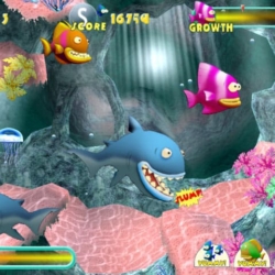 Large Shark Feeding Frenzy - Fish, Sharks, and Marine Adventure Game.