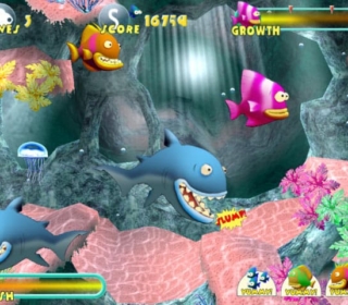 Large Shark Feeding Frenzy - Fish, Sharks, and Marine Adventure Game.