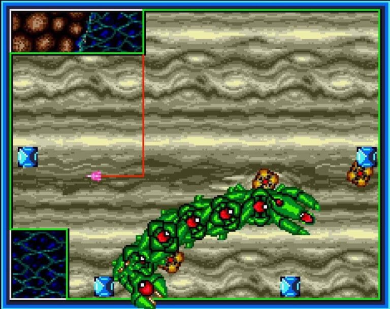 Gross Cat Worm Pixel Art Retro Game Screenshot.