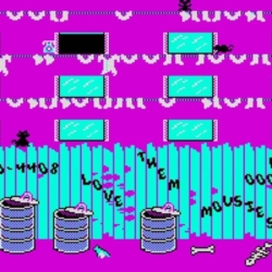 Colorful retro arcade screenshot of "Mickey Mouse" game on Minigames.pro.