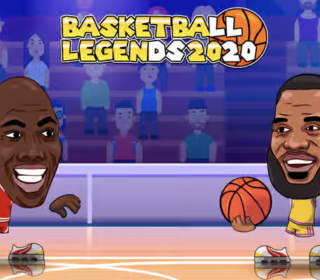 High-energy cartoon basketball game from Basketball Legends 2020.