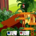 1. Jungle-themed ladder climbing game with colorful forest background.