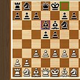 Intelligent Chess Game Showing Middle-Game Position on a Wooden Board Capable of Challenging Players.