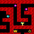 Classic maze game with treasures and obstacles for all ages.