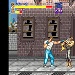Arcade fighting game featuring street brawls and martial arts battles.