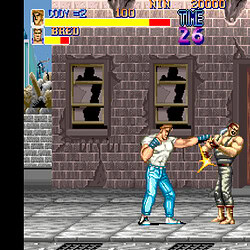 Arcade fighting game featuring street brawls and martial arts battles.
