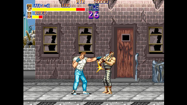 Arcade fighting game featuring street brawls and martial arts battles.