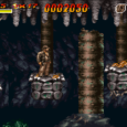 Classic Castlevania gameplay with skeleton enemies and eerie cave background.