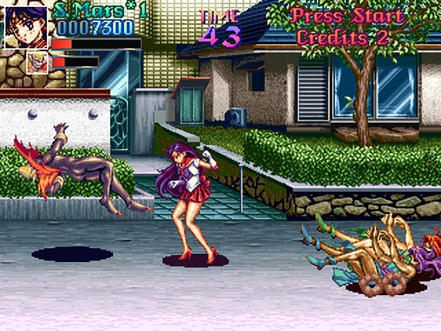 Classic Street Fighter II arcade game screenshot with character Chun-Li fighting a dragon.