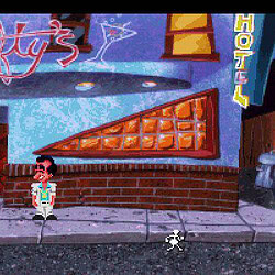 Screenshot from Leisure Suit Larry 1 In The Land Of The Lounge Lizards (VGA) game.