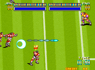 Power Meter Soccer gameplay showing players and power meters.