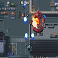 Classic Space Invaders arcade game screenshot with alien ships and player spaceship.
