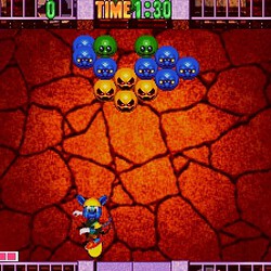 Classic Bubble Buster puzzle game with colorful bubbles and strategic matching gameplay.