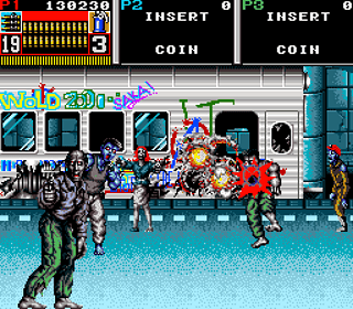 Street Fighter II arcade game screenshot with characters fighting in a subway station.