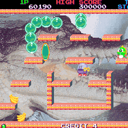 ALT tag Classic arcade game with colorful characters and challenging levels.