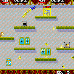 Classic arcade game with colorful characters and platforms.