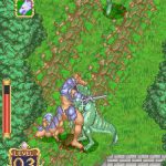 Gameplay screenshot from Legend of the Dragon Warrior showing combat scene.