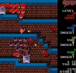 Classic dungeon exploration game screenshot with enemies and treasure.