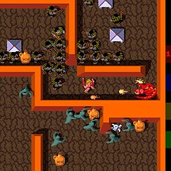 Gauntlet II gameplay screenshot showing characters battling monsters.