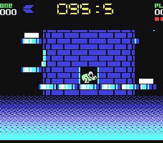 Screenshot of Ice Climber game showing pixel art characters and icy landscape.