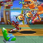 Classic Mega Man Battle & Chase racing game featuring vibrant characters and dynamic gameplay.