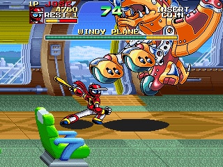 Classic Mega Man Battle & Chase racing game featuring vibrant characters and dynamic gameplay.