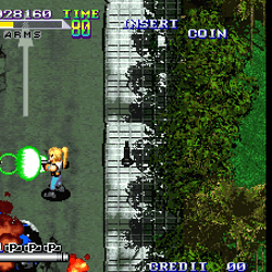 Gameplay screenshot from Streets of Rage 2 showing characters fighting enemies.