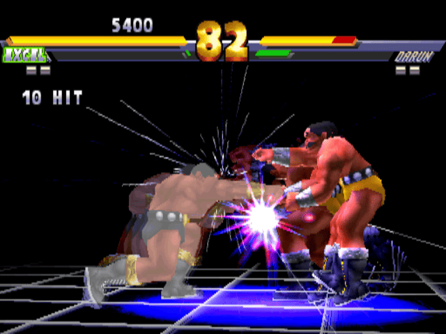 Dragon Ball Z: Ultimate Battle 22 - classic fighting game scene with characters in combat.