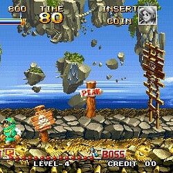 Classic arcade game Jungle Adventure with vibrant graphics and challenging levels.