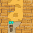 Ancient Egypt Puzzle Platformer Game with Pharaoh Character.