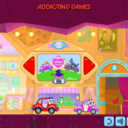 Colorful Online Car Customization Game for Kids.