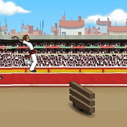 Running with the Bulls - Minigames.pro.