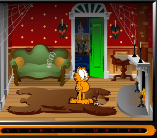 Unlock the Green Door with the Green Key - Halloween Themed Escape Room Game.