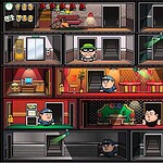 Clown character in Party Panic game scene.