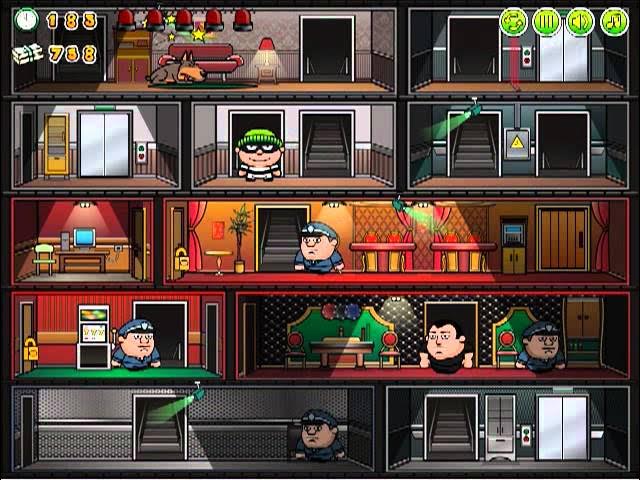 Clown character in Party Panic game scene.