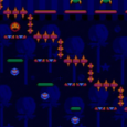 Colorful retro arcade game screenshot featuring characters navigating a platform maze.