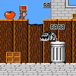 Alt text: Classic 8-bit mouse platformer game with obstacles and enemies.