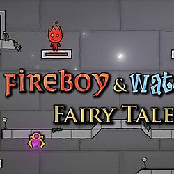 Fiery Fireboy and Watergirl characters from Fairy Tales game platform.
