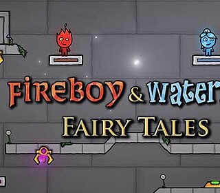 Fiery Fireboy and Watergirl characters from Fairy Tales game platform.
