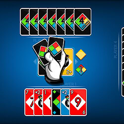 Digital version of Crazy Eights card game for online play.