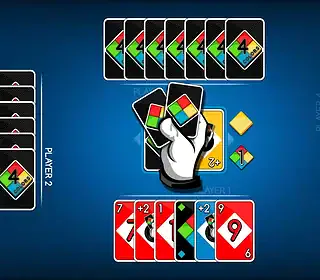 Digital version of Crazy Eights card game for online play.