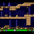 Spooky Cave Adventure with Mummy and Ghosts in a Retro Pixel Art Style.