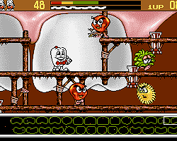 Classic Pac-Man game with arcade arcade gameplay and maze navigation.