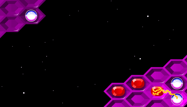 Gameplay screen of Hexxagon (1/1)
