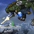 Epic mech combat game with intense battles and modern weaponry.