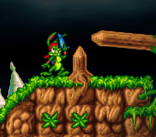 Classic platformer adventure game featuring colorful characters and challenging levels.