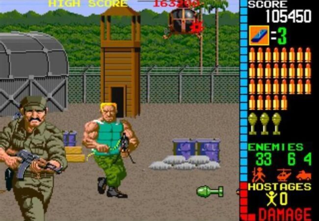 Soldier vs Enemy Helicopter - Classic Arcade Shooter.