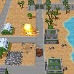 Classic tank battle game with strategic warfare and explosive combat.