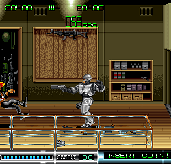 Classic arcade fighting game with combat and character battles.